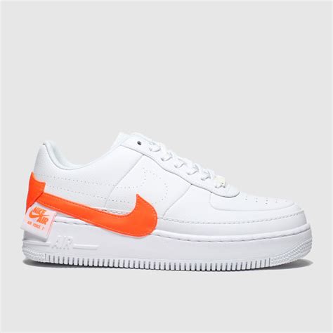 nike air force weiß orange damen